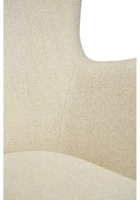 Fotoliu crem cu tapițerie din țesătură bouclé Glam – DAN-FORM Denmark