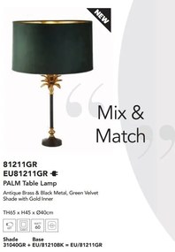 Veioza, Lampa de masa eleganta Palm verde