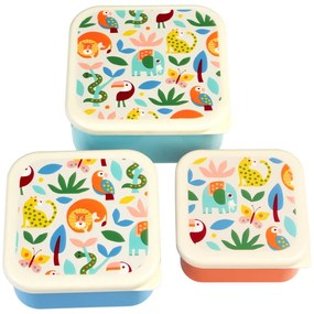 Cutii de gustări pentru copii 3 buc. Wild Wonders – Rex London