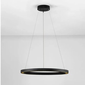 Lustra suspendata LED design circular DEOS negru NVL-9030894