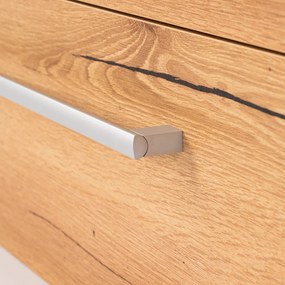 Mobilier complet de baie Vario Clam 100, stejar alb