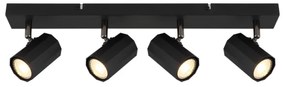 Spot Globo 57918-4B JAMES 4xGU10/25W/230V negru