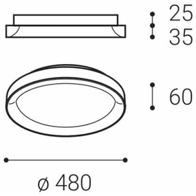 Plafonieră LED LED2 BELLA SLIM LED/38W/230V 3000/4000K neagră