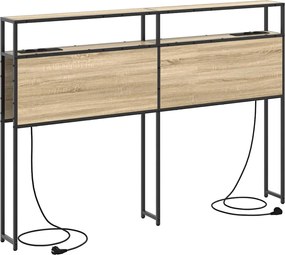 vidaXL Tăblie de depozitare cu raft Stejar sonoma 150 cm Lemn compozit