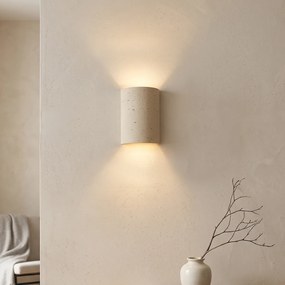 Lampă de perete Japandi Bej cu 2 lumini - Travi