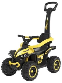ATV pentru copii si bebe NOVOKIDS™ Little Beast, Cu melodii si lumini, Maner de impins pentru parinti detasabil, Functie trotineta fara pedale,