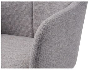 Fotoliu gri deschis pivotant de relaxare Manning – Unique Furniture