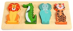 Puzzle din lemn Colourful Creatures - Rex London