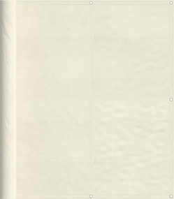 vidaXL Paravan de balcon, crem, 120x700 cm, 100% poliester oxford