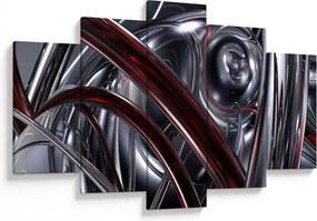Tabloul cu abstracție în gri (150x105 cm)
