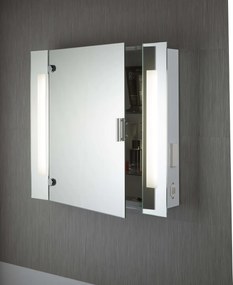 Dulapior cu oglinda cu iluminat LED pentru baie IP44 Bathroom 6560 SRT