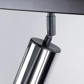 Spot Sollux SL.1371 WINX 4xGU10/10W/230V negru/crom