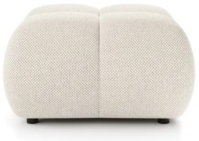 Taburet tapițat ALMADA 72x72 cm crem