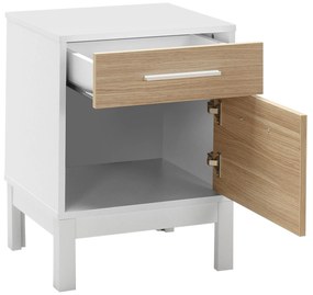 Noptieră Sivadu 2 (stejar + alb). 1094425
