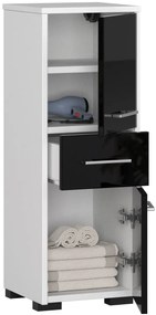 Dulap de baie Farid TYP6 (Negru lucios). 1069536