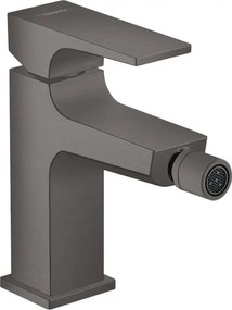 Baterie bideu cu ventil push-open, Hansgrohe Metropol, negru periat, 32520340