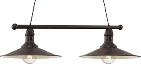 Brilagi - Lustră suspendată pe cablu FORGE 2xE27/60W/230V maro