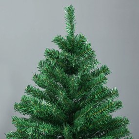 Homcom Albero di Natale Sintetico Folto e Realistico 180 cm Verde Φ115cm