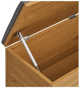 Cufăr în culoare naturală cu aspect de lemn de stejar 92x48x33 cm Barco – House Nordic