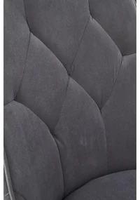 Scaun de bucaterie Marien, gri/negru