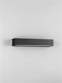 Aplica exterior neagra liniara 38cm IP65 LED CCT PRISMATIC