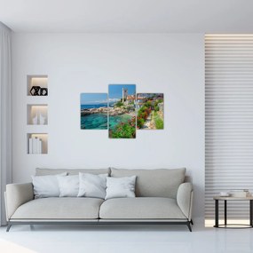 Tablou - Sat pitoresc de coastă (90x60 cm)