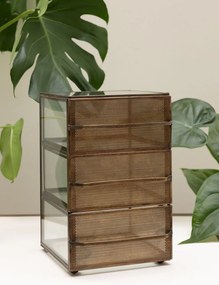 Organizator din sticla, cu 3 sertare, Draw