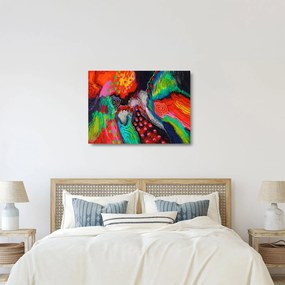 Tablou pe sticlă abstract - culori (70x50 cm)