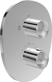 Baterie dus incastrata Villeroy&Boch Antao termostatata crom lucios fara corp ingropat
