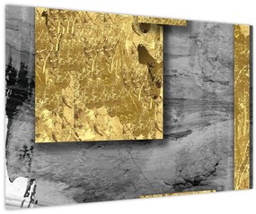 Tablou - Pătrate de aur N⁰2 (90x60 cm)