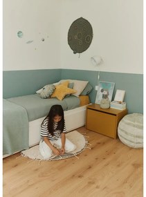 Covor crem lavabil, țesut manual, rotund, din bumbac ø 100 cm Moon Multishape – Lorena Canals