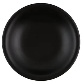 Set de veselă, 12 piese, negru/ceramică