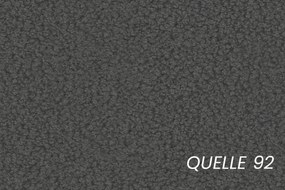 Pat tapițat Aura 180x200 cu spațiu depozitare - bouclé gri închis Quelle 92