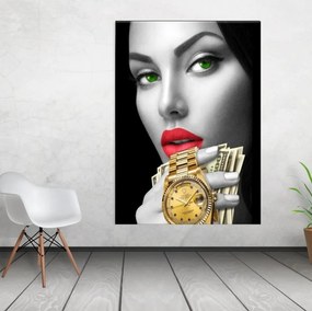 Tablou canvas Time For Money 120x80 cm