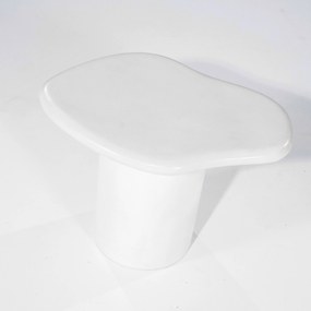 Masuta de cafea fibră de sticlă Seki 57,5x44x41 cm alba