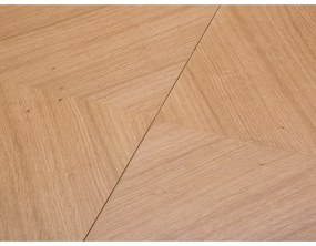 Masă de dining rotundă extensibilă cu blat cu aspect de lemn de stejar cu blat suplimentar ø 120 cm Magnus – Windsor &amp; Co Sofas