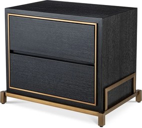 Noptiera design elegant LUX Hazel, gri carbune 115102 HZ