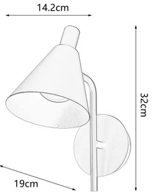 Lampă LED de perete Brilagi LUCERA LED/3W/230V maro