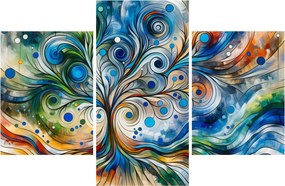Tablou – Arbore energetic colorat (90x60 cm)