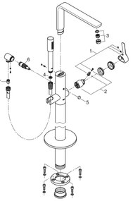 GROHE 23792001 - Baterie pentru cadă LINEARE, 271 mm, crom lucios