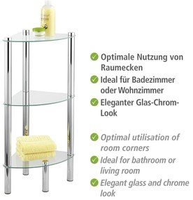 Raft de colț Wenko Corner, 3 polițe