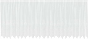 vidaXL Cortină din Dantelă cu perdele Alb 140 x 600 cm Poliester