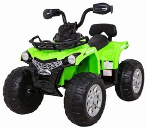 ATV Electric cu acumulator pentru copii NOVOKIDS™ Madness Quad PRO , Cu melodii si lumini, Lungime 100 cm, 3-8 ani , Max 30 kg , Roti EVA, 12V, Verde