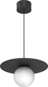 Pendul pe cablu FLAT, 1x E27, 15W, 230V, negru