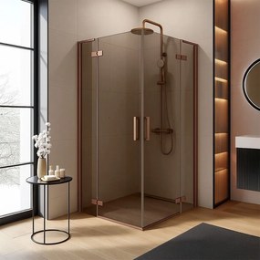 Cabina dus REA Hugo Double 80x100 Copper Brush