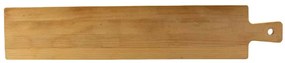 Tocator lemn cu maner 650x125x15 mm, Maro natur
