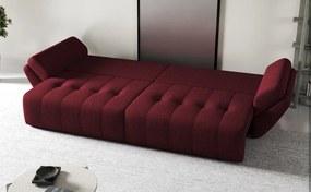 Canapea extensibilă dumonde cu ladă de depozitare si sezut confortabil din spuma high-density, Berlin Enjoy Red 300x100 cm