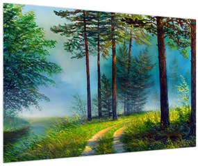 Tablou - Pictură în ulei de peisaj (90x60 cm)