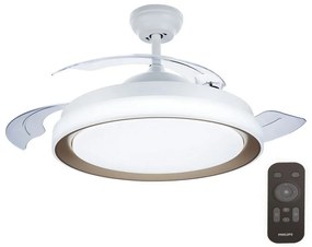 Plafonieră LED cu ventilator Philips LED/35W/230V 5500/4000/2700K auriu + telecomandă