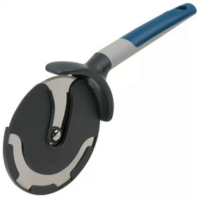 Cuțit pentru pizza XXL Tasty 678017, Protecție pentru degete, Oțel inoxidabil, 25 cm, Albastru